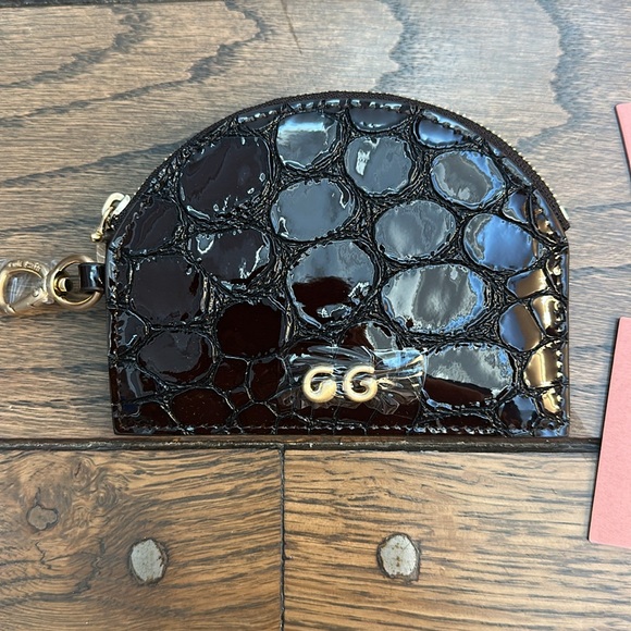 cult gaia Handbags - NWT Cult Gaia Aleta Zip Card Case Cacao